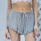 Lightweight Ruffle Trim Shorts