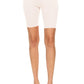 Solid high waist biker shorts
