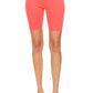 Solid high waist biker shorts