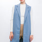 Fleece Long Line Vest