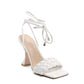 Tie-Up Heeled Sandals