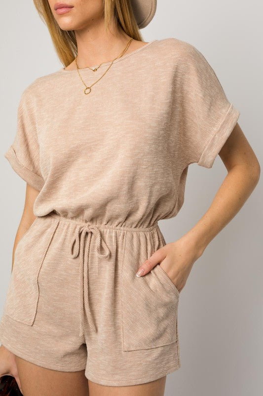 Casual Chic Short Sleeve Romper