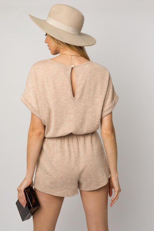 Casual Chic Short Sleeve Romper