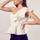 Ruffle Peplum Top