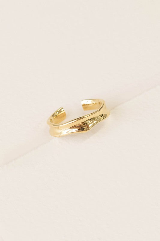 Chisled Gold Plated Ring