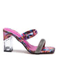 Krypton Clear Block Heel Slides