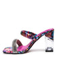 Krypton Clear Block Heel Slides