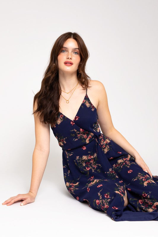 Floral Maxi Wrap Dress