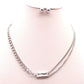 Multi Chain Stone Pendant Necklace