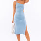 One Shoulder Midi Dress