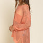 Oversized Fit See-through Pullover Sweater