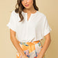 Elevated V Neck Blouse
