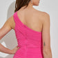 Pretty in Pink One Shoulder Dress