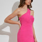 Pretty in Pink One Shoulder Dress