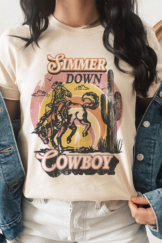 Simmer Down Cowboy Short Sleeve Tee