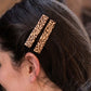 Eleanor Hair Clips in Navy Maroon - Set of 2