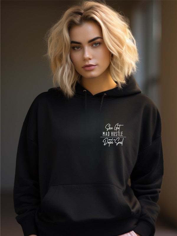 "She Got Mad Hustle and a Dope Soul" Graphic Sweatshirt