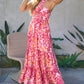 Printed Sleeveless Maxi Dress