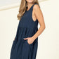 Good Girl Sleeveless Tiered Mini Dress