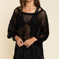 Oversized Fit See-through Pullover Sweater
