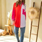 Color Block Button Up Shirt