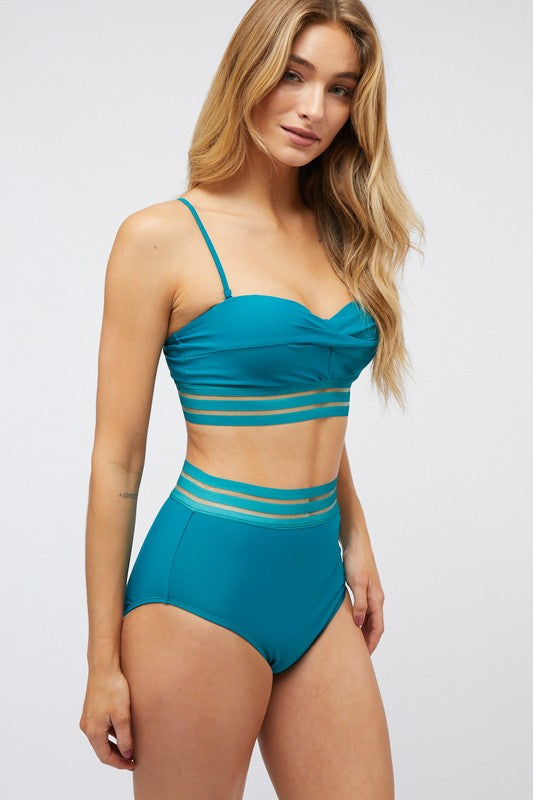 Classic Elegance Two-Piece Swimsuit